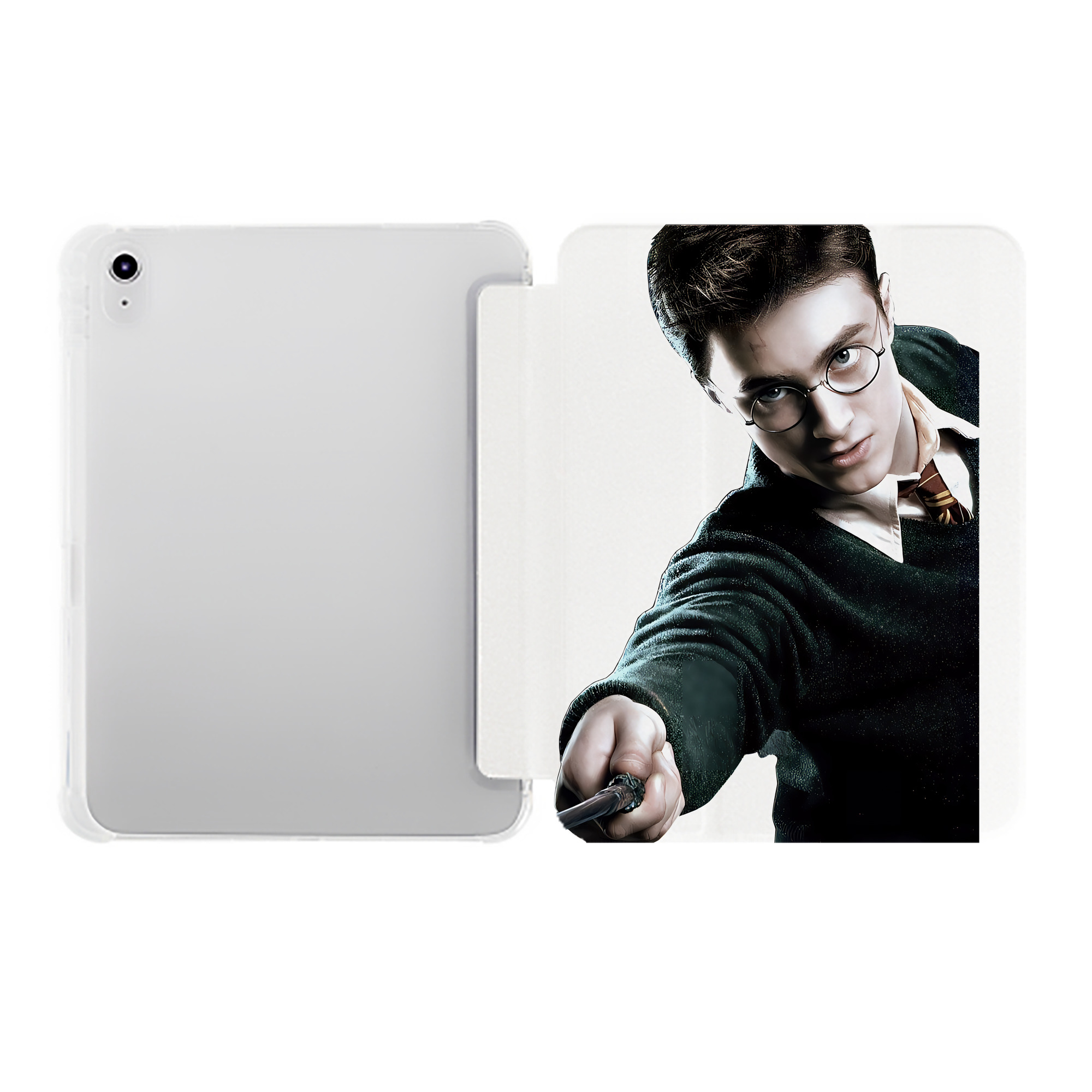（画像用） Harry Potter ハリー・ポッターシリーズ IPad ケース ペン収納付き 三つ折りスタンド PUレザー×シリコン 対応機種9.5/10.5/10.9インチ